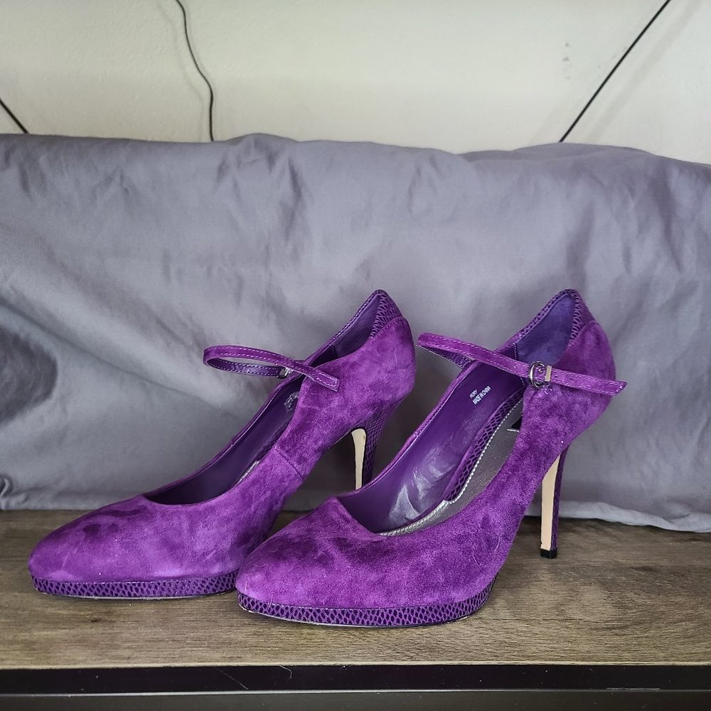 Purple White House Black  Market heels